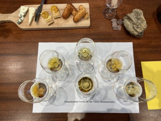 Dégustation de vieux millésimes de Bonnezeaux au Domaine des Petits Quarts - image00002-16