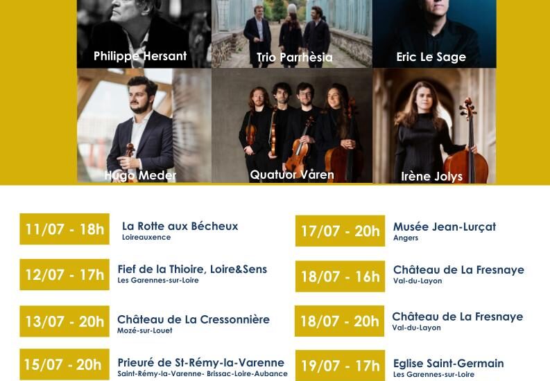 Festival des Cordes de Loire – 10° édition : concert du 19 juillet