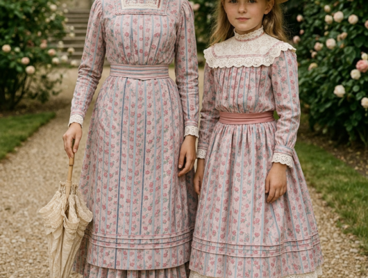 Les Festivités d&rsquo;Antan au Château du Pineau - emy-et-anna-durand-robes-1900