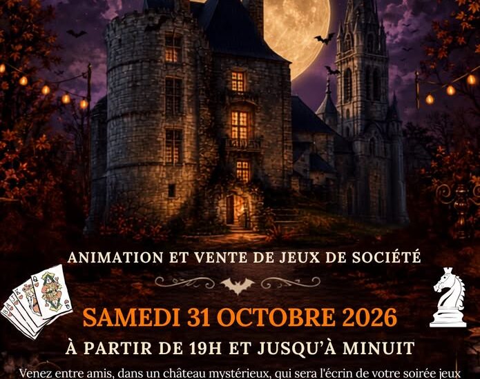 Soirée Halloween et jeux de société au Château de Martigné-Briand